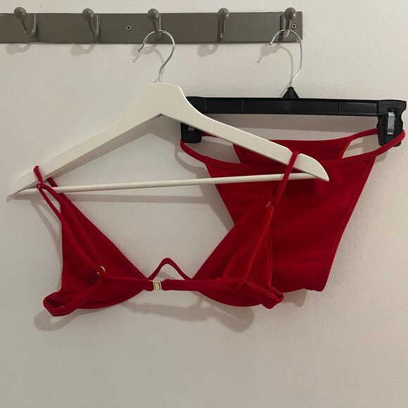 BĀMBA SWIM Cherry Red VINO TOP + PRINCE BOTTOMS! RARE! ★,。・:*:・゚☆。・:*:・゚★*:・゚☆ - Picture 5 of 8